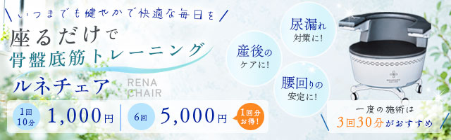 座るだけで骨盤底筋トレーニング、ルネチェア